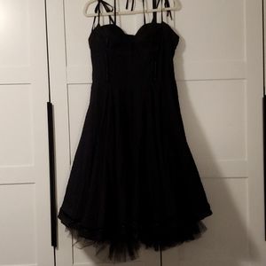 Lip Service Blacklist Swiss Dot Retro Goth EUC